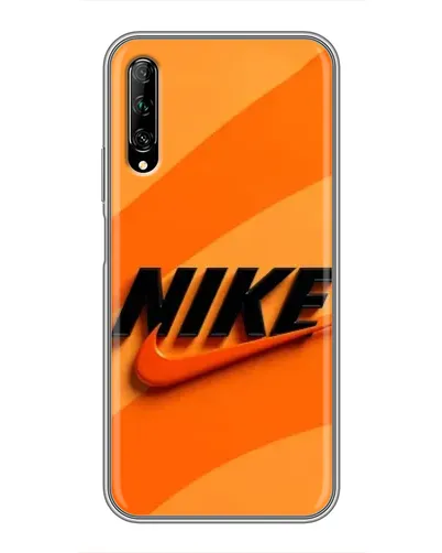 Чехол для Huawei Y7 Pro 2019 с картинкой «Оранжевый драйв Nike»