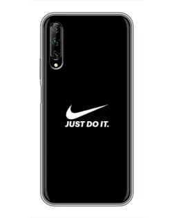 Чехол для Huawei Y7 Pro 2019 с картинкой «Минимализм от Nike»