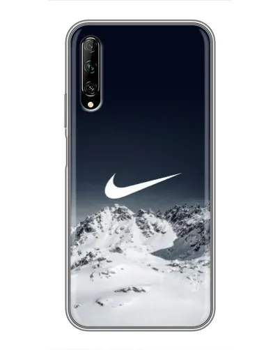Чехол для Huawei Y7 Pro 2019 с картинкой «Nike — зимние горы»