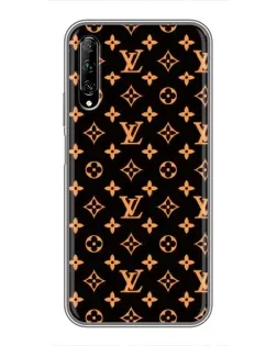 Чехол для Huawei Y7 Pro 2019 с картинкой «Золотая монограмма LV»