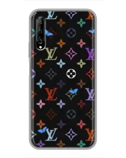 Чехол для Huawei Y7 Pro 2019 с картинкой «Цветная монограмма LV»