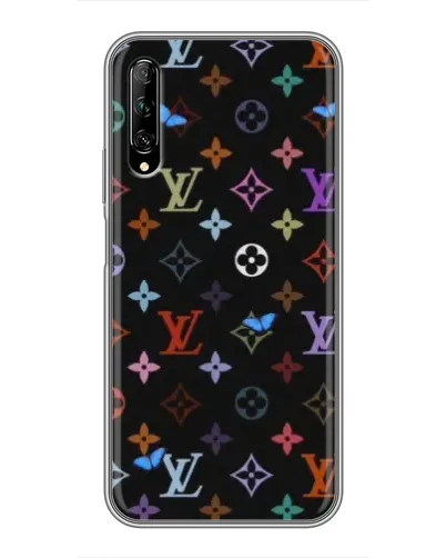 Чехол для Huawei Y7 Pro 2019 с картинкой «Цветная монограмма LV» Чехол для Huawei Y7 Pro 2019 с картинкой «Цветная монограмма LV»