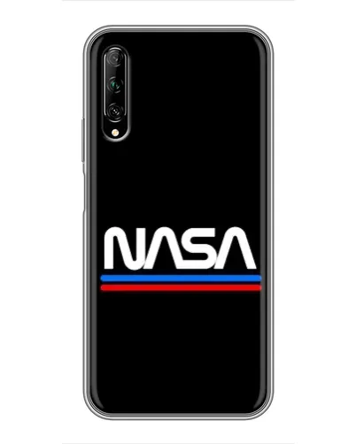 Чехол для Huawei Y7 Pro 2019 с картинкой «NASA — классика Red Blue»