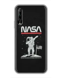 Чехол для Huawei Y7 Pro 2019 с картинкой «NASA — шагаем по Луне» Чехол для Huawei Y7 Pro 2019 с картинкой «NASA — шагаем по Луне»