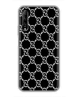 Чехол для Huawei Y7 Pro 2019 с картинкой «Gucci — сетчатый паттерн»