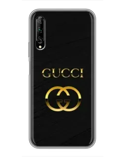 Чехол для Huawei Y7 Pro 2019 с картинкой «Золотой логотип Gucci» Чехол для Huawei Y7 Pro 2019 с картинкой «Золотой логотип Gucci»