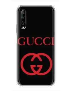 Чехол для Huawei Y7 Pro 2019 с картинкой «Gucci — красный логотип» Чехол для Huawei Y7 Pro 2019 с картинкой «Gucci — красный логотип»