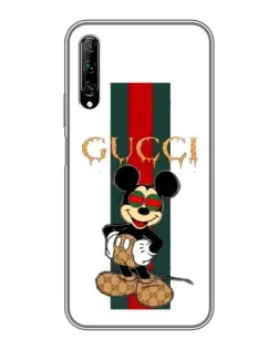 Чехол для Huawei Y7 Pro 2019 с картинкой «Микки Маус Gucci — полосы» Чехол для Huawei Y7 Pro 2019 с картинкой «Микки Маус Gucci — полосы»