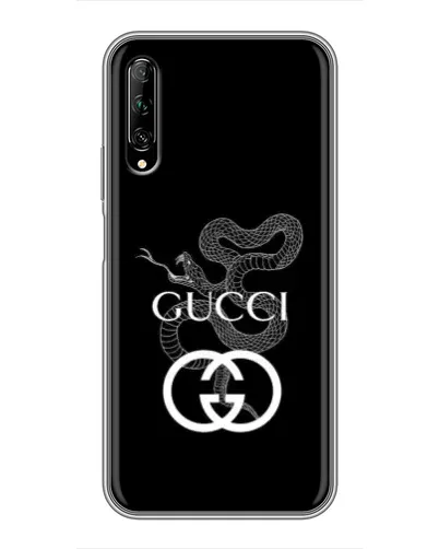 Чехол для Huawei Y7 Pro 2019 с картинкой «Gucci — серебряная змея» Чехол для Huawei Y7 Pro 2019 с картинкой «Gucci — серебряная змея»
