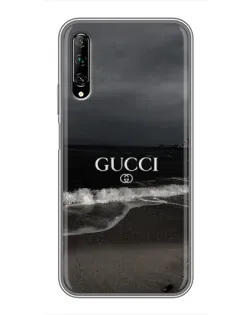 Чехол для Huawei Y7 Pro 2019 с картинкой «Gucci — морской прибой» Чехол для Huawei Y7 Pro 2019 с картинкой «Gucci — морской прибой»