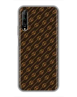 Чехол для Huawei Y7 Pro 2019 с картинкой «Gucci — золотые диагонали» Чехол для Huawei Y7 Pro 2019 с картинкой «Gucci — золотые диагонали»