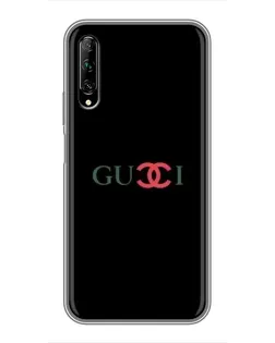 Чехол для Huawei Y7 Pro 2019 с картинкой «Gucci — красный градиент» Чехол для Huawei Y7 Pro 2019 с картинкой «Gucci — красный градиент»