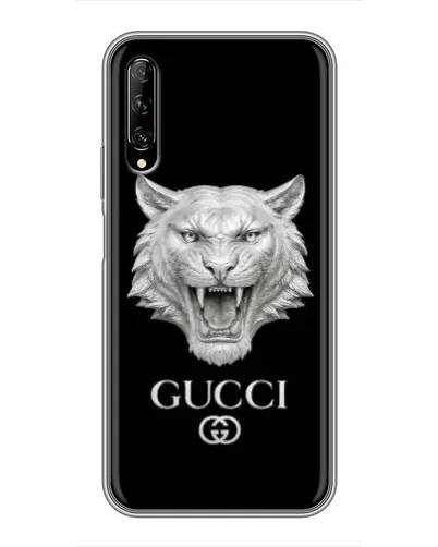 Чехол для Huawei Y7 Pro 2019 с картинкой «Gucci — серебряный лев» Чехол для Huawei Y7 Pro 2019 с картинкой «Gucci — серебряный лев»