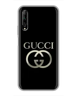 Чехол для Huawei Y7 Pro 2019 с картинкой «Gucci — золото на черном» Чехол для Huawei Y7 Pro 2019 с картинкой «Gucci — золото на черном»