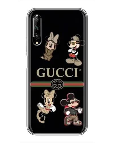 Чехол для Huawei Y7 Pro 2019 с картинкой «Gucci — герои Disney и монограмма» Чехол для Huawei Y7 Pro 2019 с картинкой «Gucci — герои Disney и монограмма»