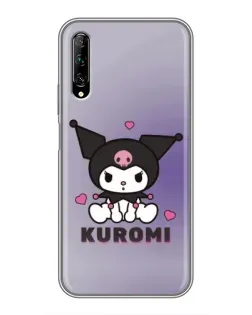 Чехол для Huawei Y7 Pro 2019 с картинкой «Kuromi — фиолетовый арт»