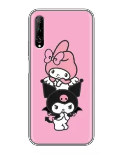 Чехол для Huawei Y7 Pro 2019 с картинкой «My Melody и Kuromi»