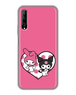 Чехол для Huawei Y7 Pro 2019 с картинкой «Kuromi и My Melody»
