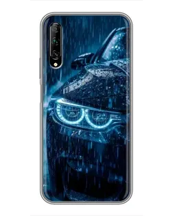 Чехол для Huawei Y7 Pro 2019 с картинкой «BMW под дождем»