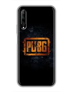 Чехол для Huawei Y7 Pro 2019 с картинкой «PUBG — золотой логотип»