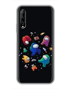 Чехол для Huawei Y7 Pro 2019 с картинкой «Among Us космос» Чехол для Huawei Y7 Pro 2019 с картинкой «Among Us космос»