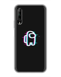 Чехол для Huawei Y7 Pro 2019 с картинкой «Among Us неон» Чехол для Huawei Y7 Pro 2019 с картинкой «Among Us неон»