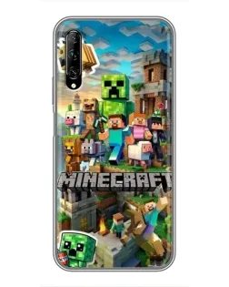 Чехол для Huawei Y7 Pro 2019 с картинкой «Замок Minecraft»