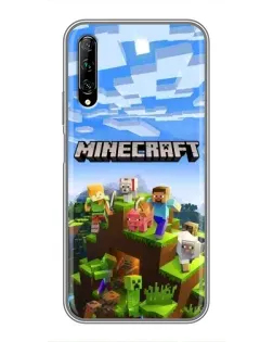 Чехол для Huawei Y7 Pro 2019 с картинкой «Minecraft классический мир»