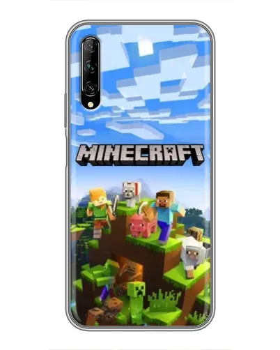 Чехол для Huawei Y7 Pro 2019 с картинкой «Minecraft классический мир»