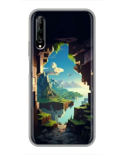 Чехол для Huawei Y7 Pro 2019 с картинкой «Вид из пещеры»