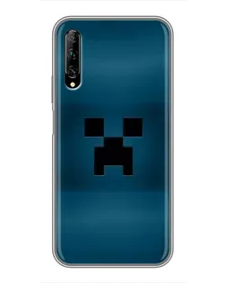 Чехол для Huawei Y7 Pro 2019 с картинкой «Крипер текстура»