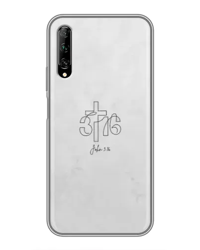 Чехол для Huawei Y7 Pro 2019 с картинкой «Иоанна 3:16 Крест»