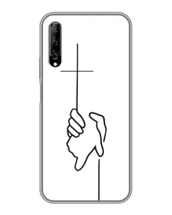 Чехол для Huawei Y7 Pro 2019 с картинкой «Рука держит»