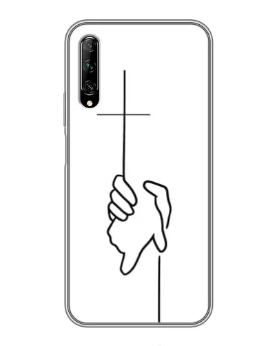 Чехол для Huawei Y7 Pro 2019 с картинкой «Рука держит»