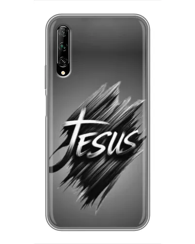 Чехол для Huawei Y7 Pro 2019 с картинкой «Надпись Jesus Graffiti»