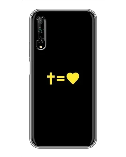 Чехол для Huawei Y7 Pro 2019 с картинкой «Сердце и Крест»