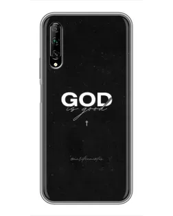 Чехол для Huawei Y7 Pro 2019 с картинкой «GOD — Бог над всем»