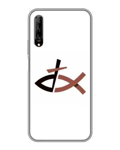 Чехол для Huawei Y7 Pro 2019 с картинкой «Рыба и крест»