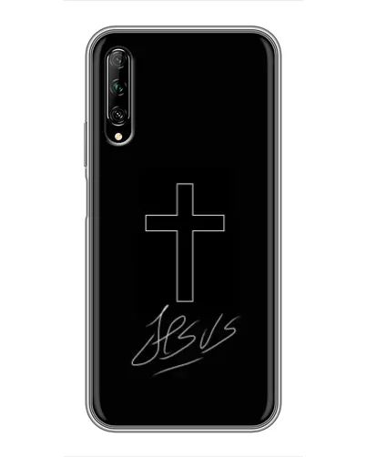 Чехол для Huawei Y7 Pro 2019 с картинкой «Графический крест Jesus» Чехол для Huawei Y7 Pro 2019 с картинкой «Графический крест Jesus»