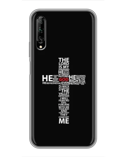Чехол для Huawei Y7 Pro 2019 с картинкой «Текстовый крест» Чехол для Huawei Y7 Pro 2019 с картинкой «Текстовый крест»
