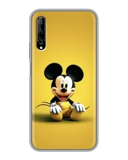 Чехол для Huawei Y7 Pro 2019 с картинкой «Микки на желтом»
