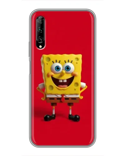 Чехол для Huawei Y7 Pro 2019 с картинкой «Спанч Боб на красном» Чехол для Huawei Y7 Pro 2019 с картинкой «Спанч Боб на красном»