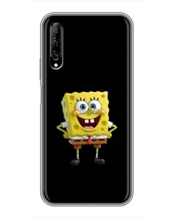 Чехол для Huawei Y7 Pro 2019 с картинкой «Классический Губка Боб»