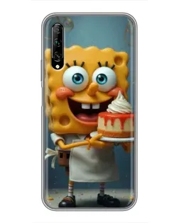Чехол для Huawei Y7 Pro 2019 с картинкой «Повар Спанч Боб»