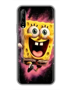 Чехол для Huawei Y7 Pro 2019 с картинкой «Взрывной Спанч Боб»