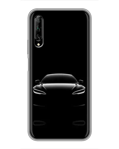 Чехол для Huawei Y7 Pro 2019 с картинкой «Силуэт Tesla Night»