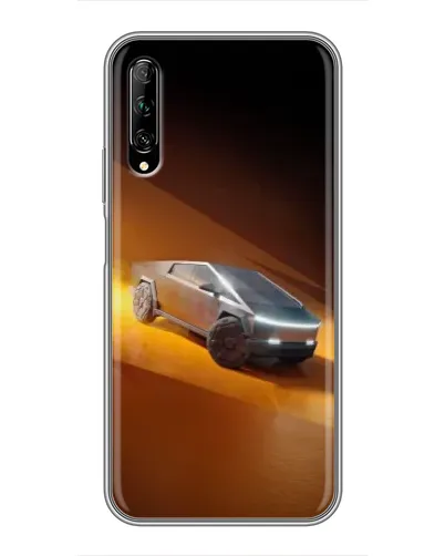 Чехол для Huawei Y7 Pro 2019 с картинкой «Cybertruck в пустыне»