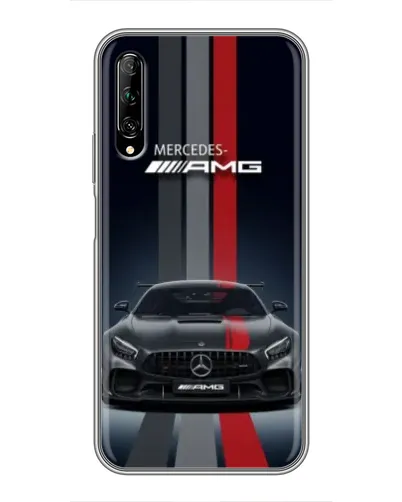 Чехол для Huawei Y7 Pro 2019 с картинкой «Mercedes — белый карбон» Чехол для Huawei Y7 Pro 2019 с картинкой «Mercedes — белый карбон»