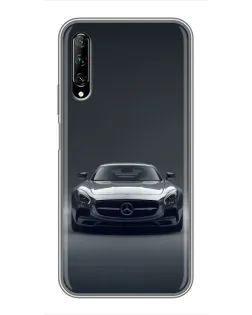 Чехол для Huawei Y7 Pro 2019 с картинкой «Mercedes на черном»