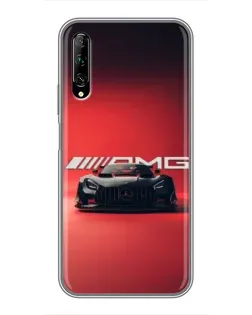 Чехол для Huawei Y7 Pro 2019 с картинкой «Mercedes AMG — красная линия»